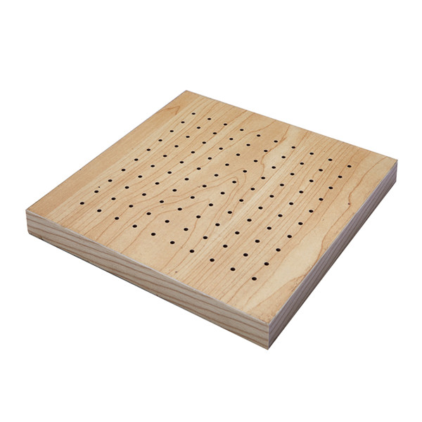 Wood perforated sound - absorbing panels